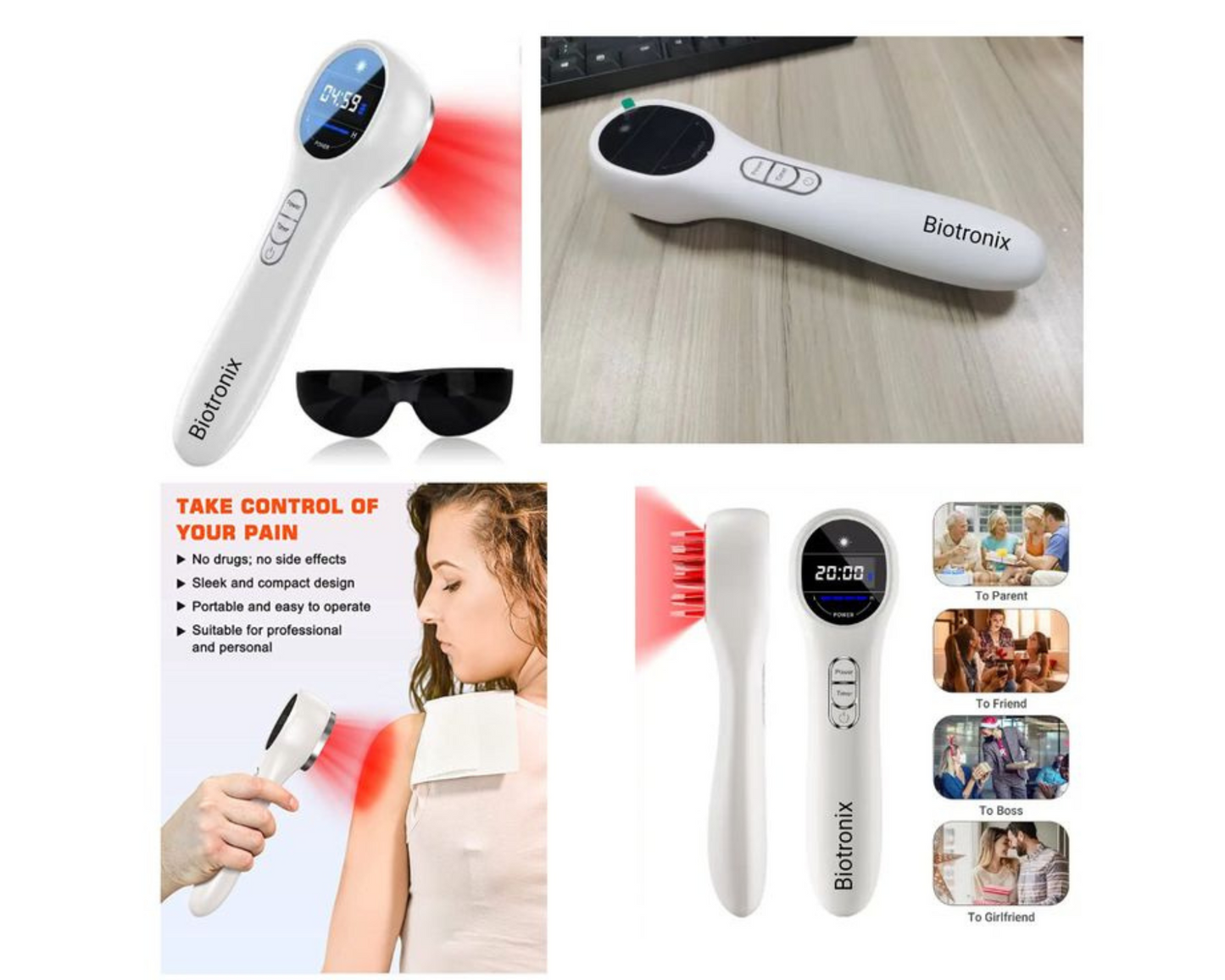 Hand-held red light device