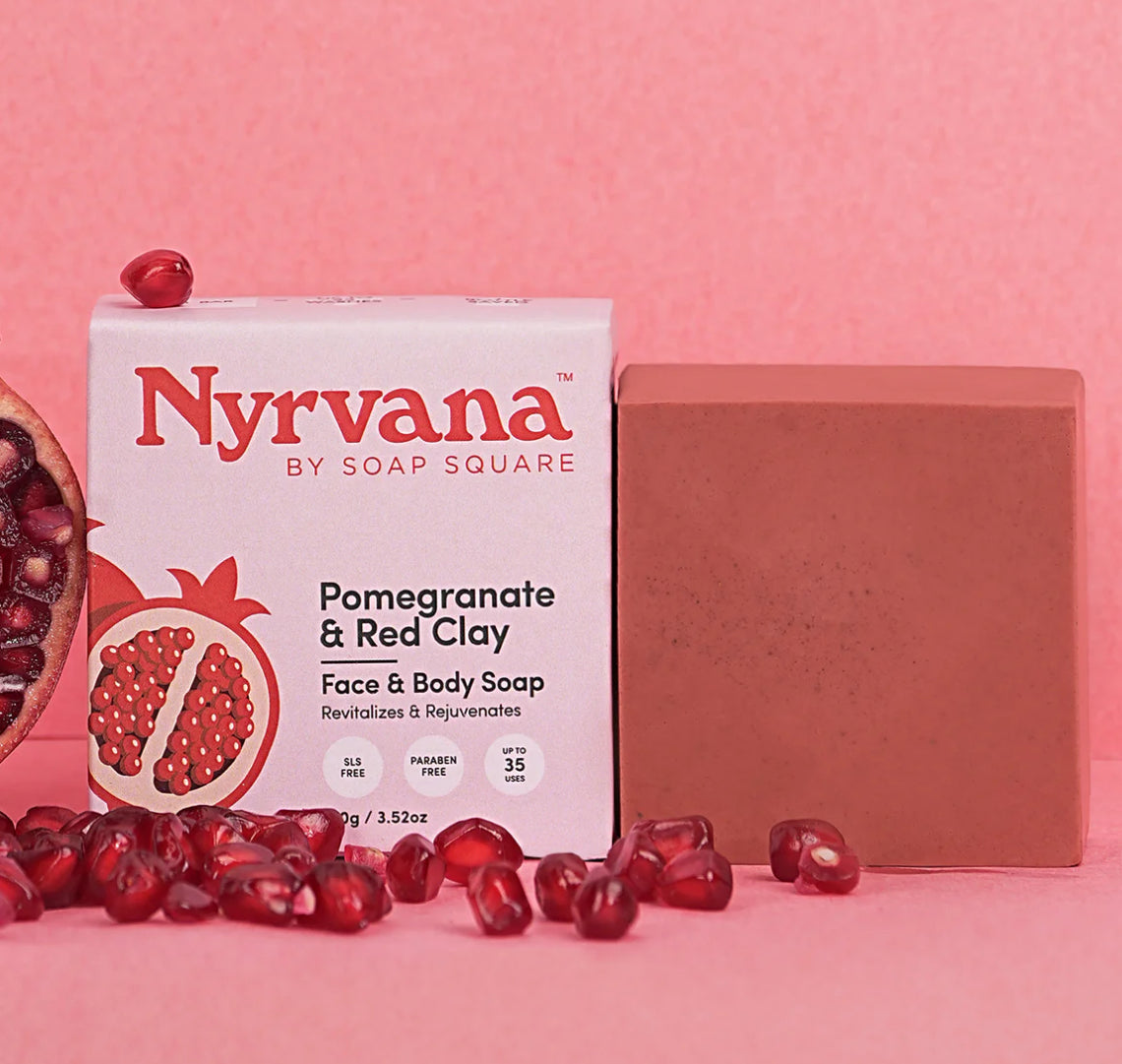 French Red Clay & Pomegranate Soap