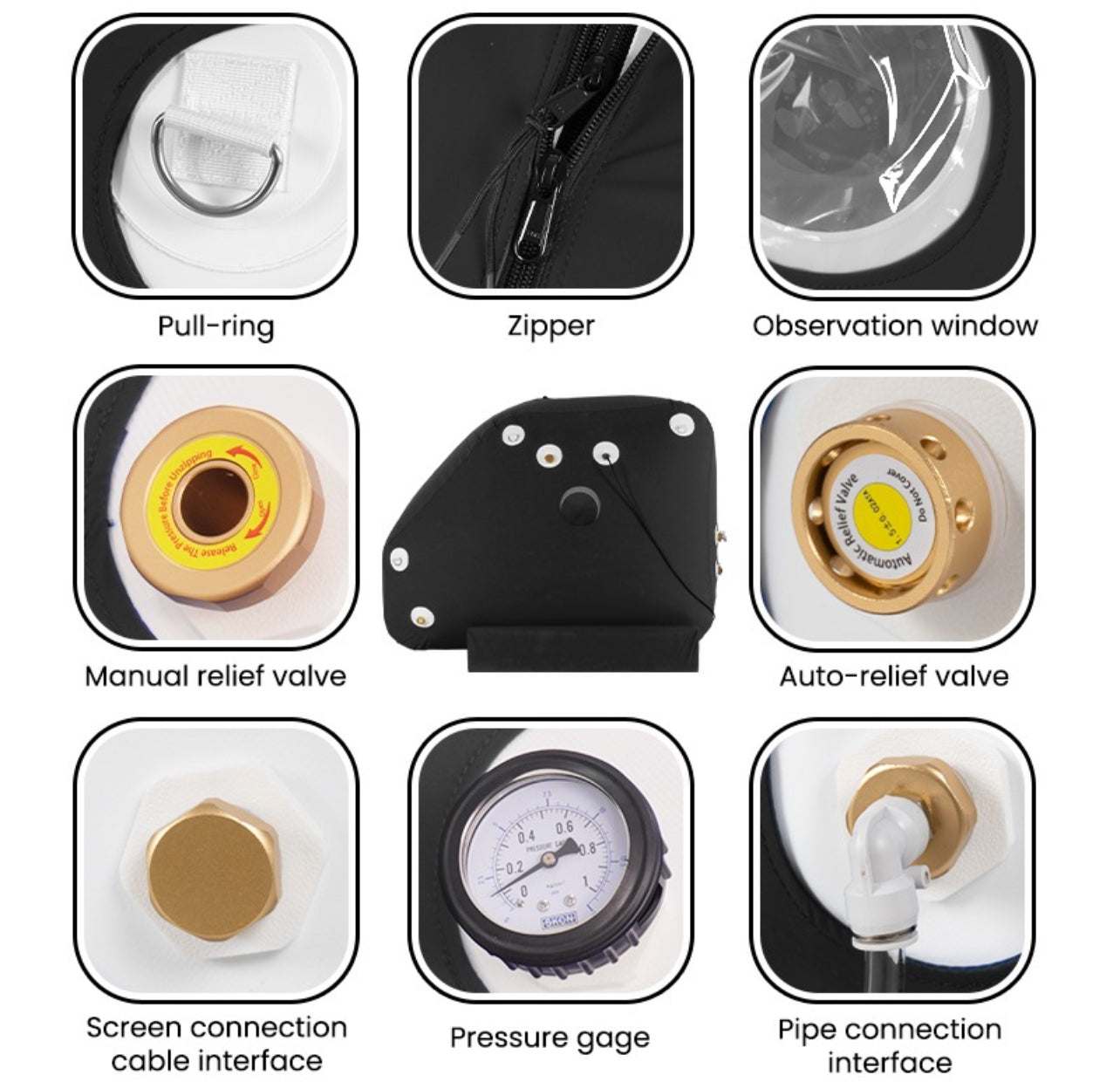 Sitting Soft Shell Oxygen Chamber
