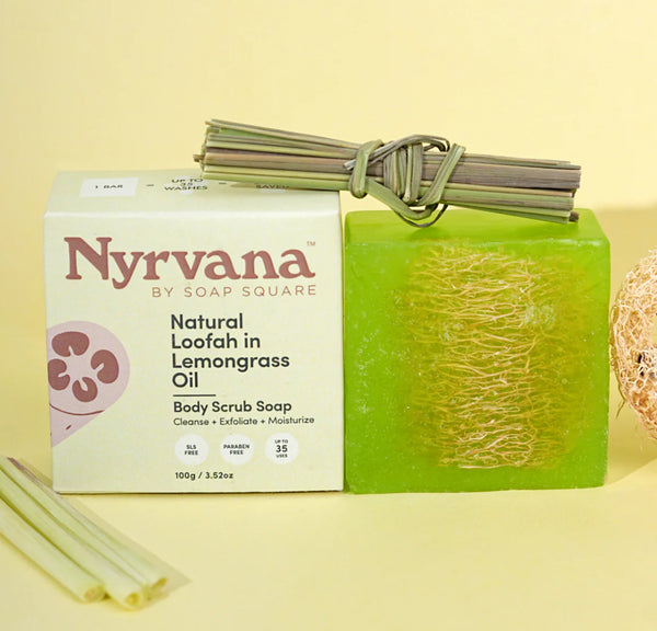 Natural Loofah in Lemongrass Oil Soap