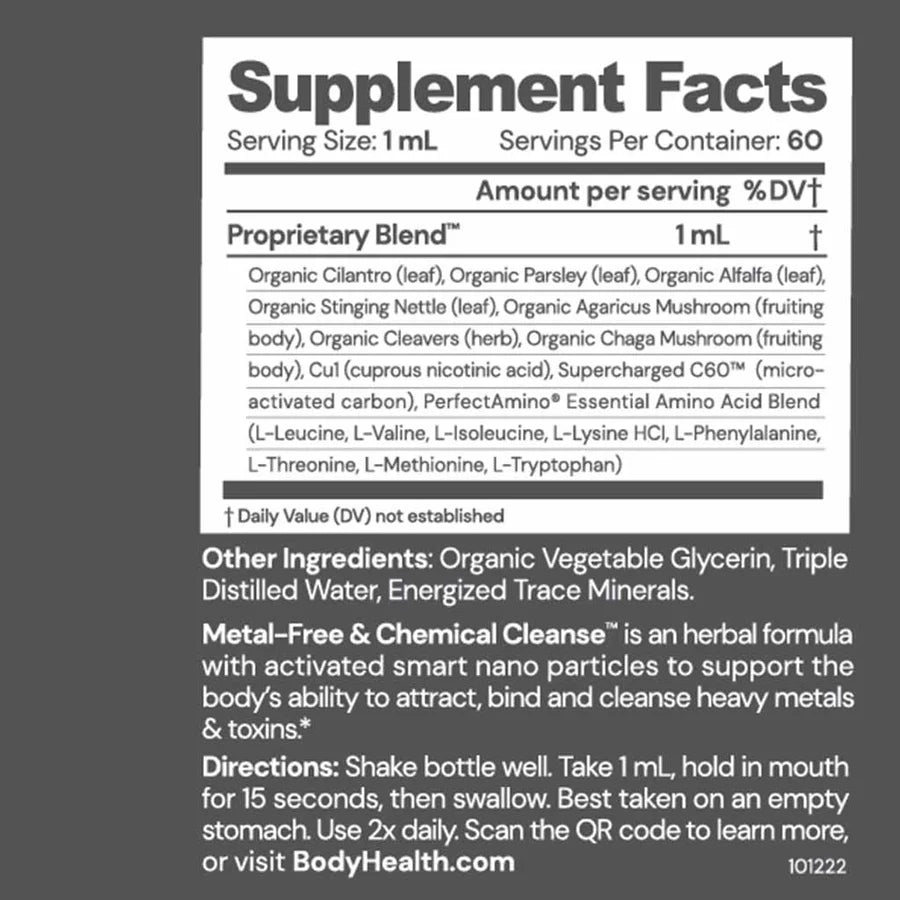 Metal Free Chemical Cleanse