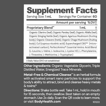 Metal Free Chemical Cleanse